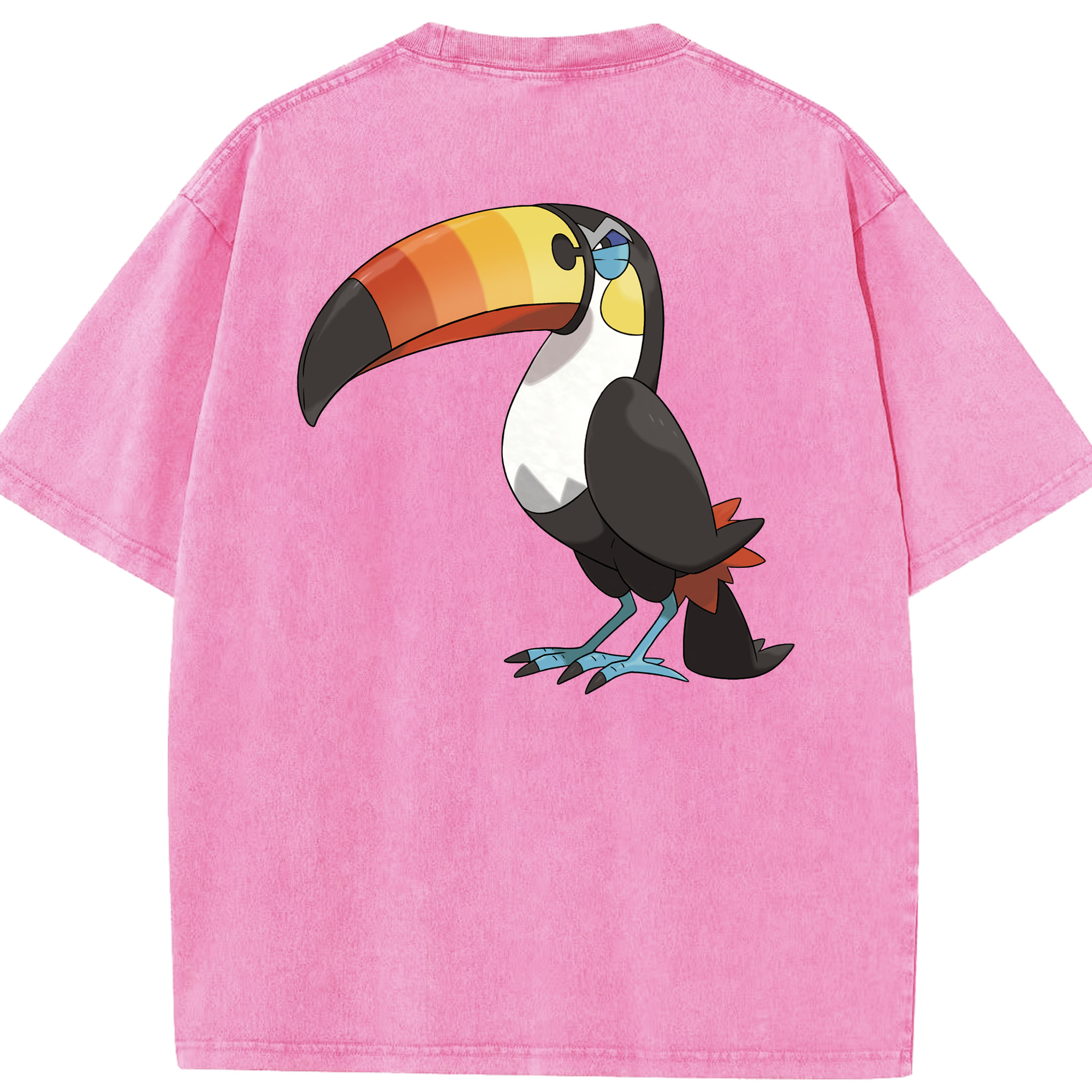 （画像用） ポケットモンスター Pokémon 綿100% ヴィンテージ風 半袖Tシャツ（背面プリント）